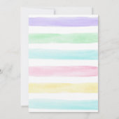 ピンクブルーアイスクリームツスクップジョイント誕生日 招待状 (裏面)