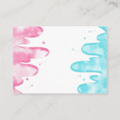 ピンクブルーアイスクリーム性別リビールブックリクエスト エンクロージャーカード (裏面)