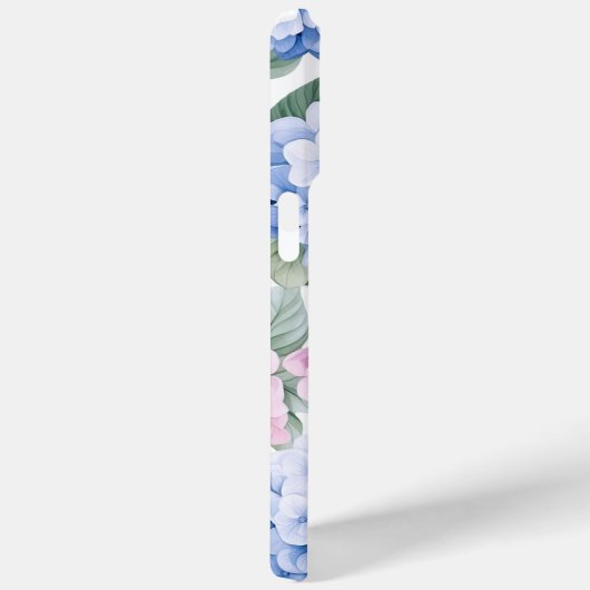 ピンクブルーアジサイパーソナライズされたアiPhoneケース Case-Mate iPhoneケース (裏面 / 右)