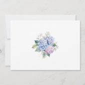 ピンクブルーアジサイ65th誕生日パーティー 招待状 (裏面)