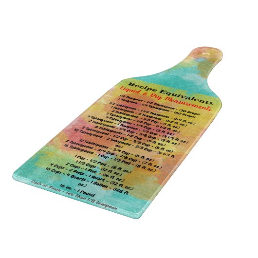 ピンクブルーイエローウォーターのカラーレシピと同等 カッティングボード (角)