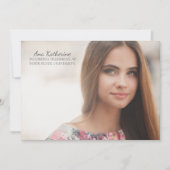 ピンクブルーイエローウォーター色フォトトランクパーティー 招待状 (正面)