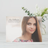 ピンクブルーイエローウォーター色フォトトランクパーティー 招待状 (スタンド正面)