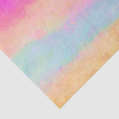 ピンクブルーイエローレインボーストライプ抽象芸術 薄葉紙 (詳細)