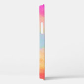 ピンクブルーイエローレインボーストライプ抽象芸術 Case-Mate iPhoneケース (裏面 / 右)