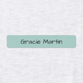 ピンクブルーイエロー新学期長方形 ラベル (デザイン1)