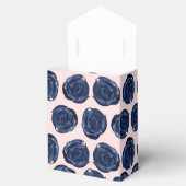 ピンクブルーウォーターカラーバラつる植物コテージ結婚ズ フェイバーボックス (オープン)