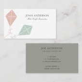 ピンクブルーカイトキッズクラス先生指導監督 名刺 (正面/裏面)