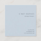 ピンクブルーグラデーション金ゴールドグリッターSq.名刺 スクエア名刺 (裏面)