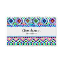 ピンクブルーグリーンアステカ部族