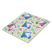 ピンクブルーグリーンゴルフ タイル (側面)