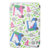 ピンクブルーグリーンゴルフ バスマット (正面縦)