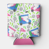 ピンクブルーグリーンゴルフ 缶クーラー (正面)