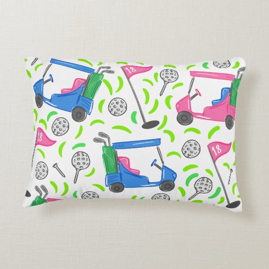 ピンクブルーグリーンゴル名門私立校風のフ アクセントクッション (裏面)