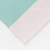 ピンクブルーグリーンストライプのテンプレートエレガント フリースブランケット (角)