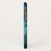 ピンクブルーグリーン抽象芸術ピラミッドパターンアート Case-Mate iPhoneケース (裏面/左)