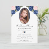 ピンクブルーシルバーフローラ写真追悼会 招待状 (スタンド正面)