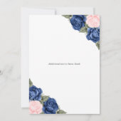 ピンクブルーシルバーフローラ写真追悼会 招待状 (裏面)