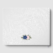 ピンクブルーシルバーフローラ記念葬儀写真 ゲストブック (裏面)