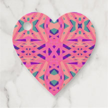 ピンクブルージオメトリックアールデコおもしろい結婚バレンタイン