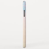 *~*ピンクブルースパークル金ゴールドグリッターマーメイドイニシャル Case-Mate iPhoneケース (裏面/右)