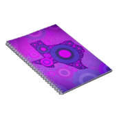 ピンクブルーテキサス州モザイク ノートブック (右側)