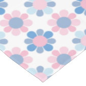 ピンクブルーデイジー テーブルクロス (アングル)