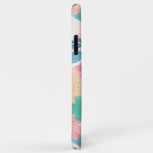 ピンクブルーハンド絵を描フローラガーリーデザイン Case-Mate iPhoneケース (裏面/右)