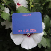 ピンクブルーバタフライカタツムリ春ガーデン 名刺