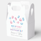 ピンクブルーバレンタインハート性別リビールパーティー フェイバーボックス (オープン)