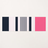 ピンクブルーパステルストライプズ ヨガマット (正面(横))