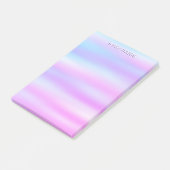 ピンクブルーパステル勾配水色名前をカスタムする ポストイット (アングル)