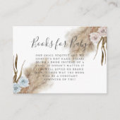 ピンクブルーパンパスグラス性別リビールブックリクエスト エンクロージャーカード (正面)