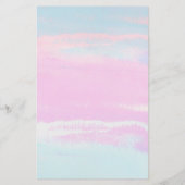 ピンクブルーピーチフローラガールベビーシャワーアドバイス (裏面)