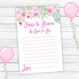 ピンクブルーピーチフローラガールベビーシャワーアドバイス