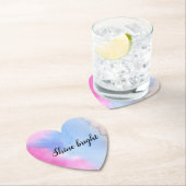 ピンクブルーピーチ絞り染め ペーパーコースター (インサイチュ)