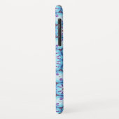 ピンクブルーフラクタル円モノグラム Case-Mate iPhoneケース (裏面/左)