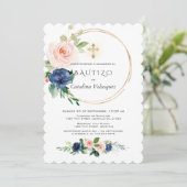 ピンクブルーフローズインビタシオンデバウティゾスペインの 招待状 (スタンド正面)