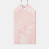 ピンクブルーフローラルゴールド幾何学特典感謝 ギフトタグ (裏面)