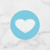 ピンクブルーフローラヴィンテージベビーテディベア紙吹雪 コンフェッティ (スモール正面)