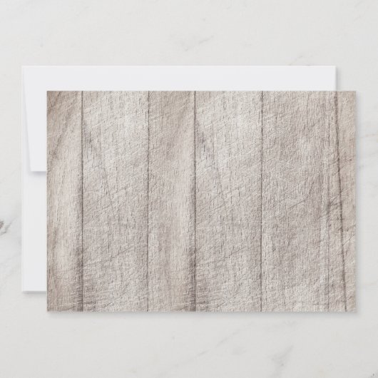 ピンクブルーフローラ素朴ウッド75thバースデーパーティー 招待状 (裏面)