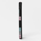 ピンクブルーブラックプレイドモノグラムiPhone 5ケース Case-Mate iPhoneケース (裏面/左)