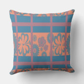 ピンクブループレイド装飾用クッション クッション (裏面)