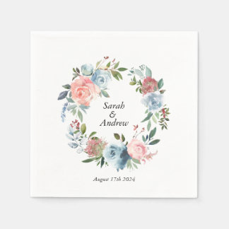 ピンクブルーボーホグリーンリーリース結婚ズ スタンダードカクテルナプキン