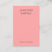 ピンクブルーモダンシンプルエレガントテンプレート 名刺 (正面)