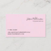 ピンクブルーヨガインストラクターカスタム 名刺 (裏面)