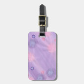 ピンクブルーラベンダー球ラゲッジタグ ラゲッジタグ (正面縦)