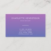 ピンクブルーロゴシルエットダンススクールアカデミー 名刺 (裏面)