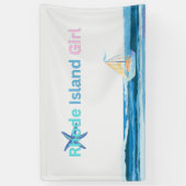 ピンクブルーロードアイランド海シー 横断幕 (縦)