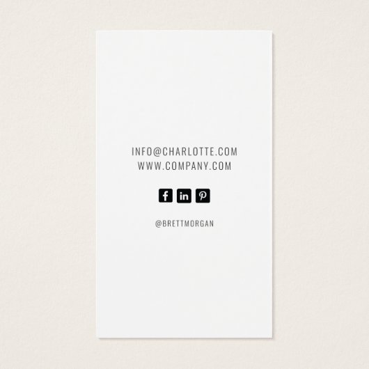 ピンクブルーワイルドフラワーローレルイヤリングディスプレイカード (裏面)